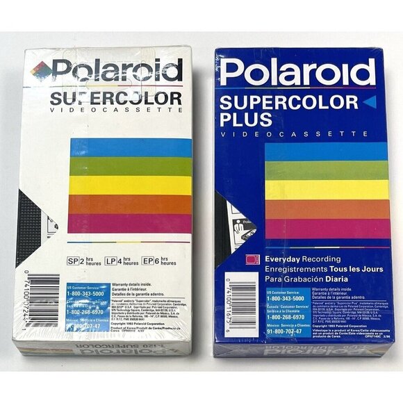 Lot 16 T-120 Blank 6hr EP VHS Videocassette SONY POLAROID RADIOSHACK JVC NIP NEW - Picture 9 of 15